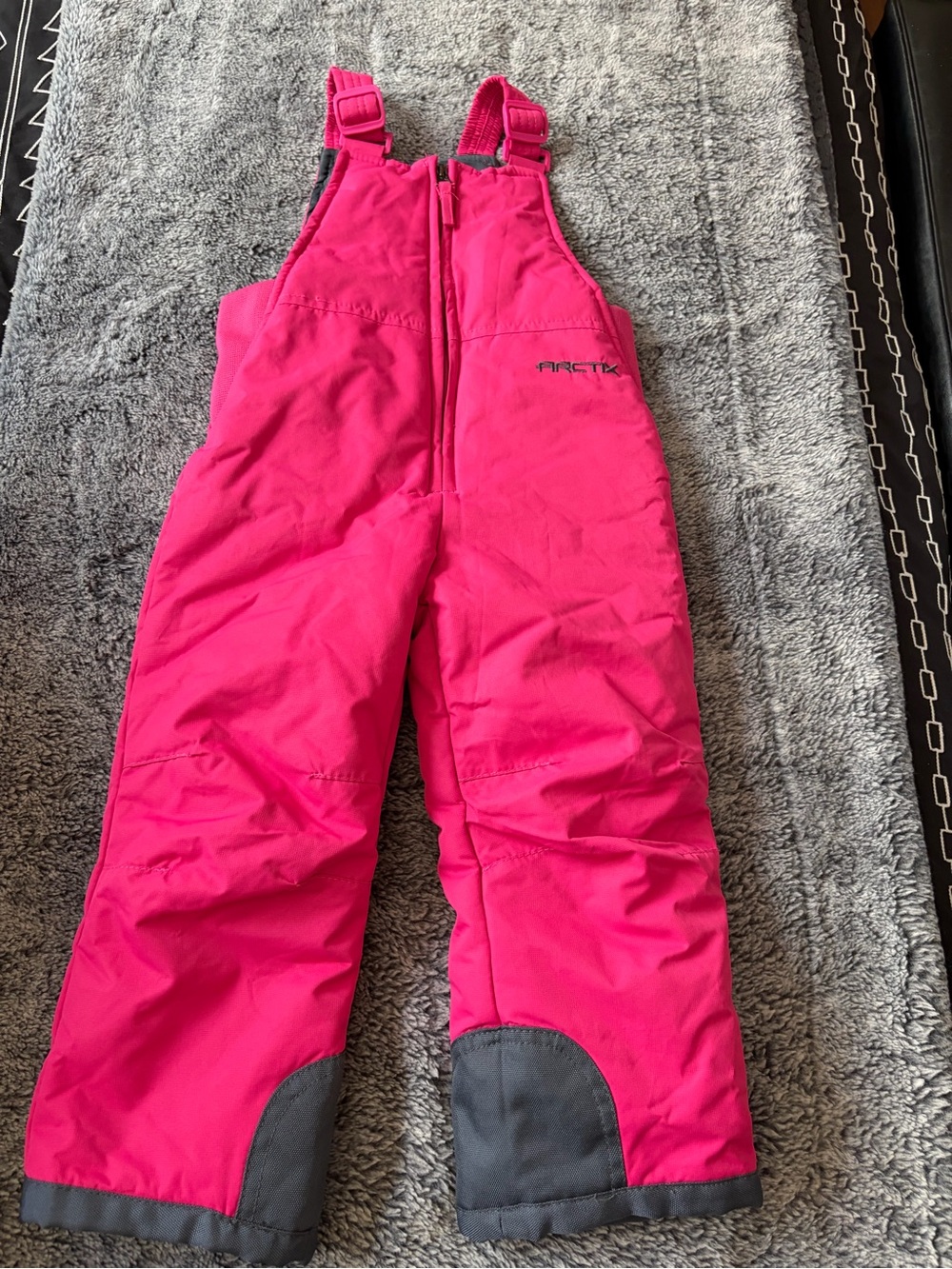 Arctix Kids Bright Pink Insulated Snow Overalls